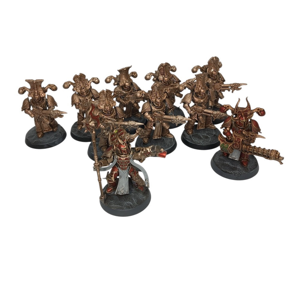Thousand Sons - 10x Rubric Marines - grundiert, teilweise bemalt