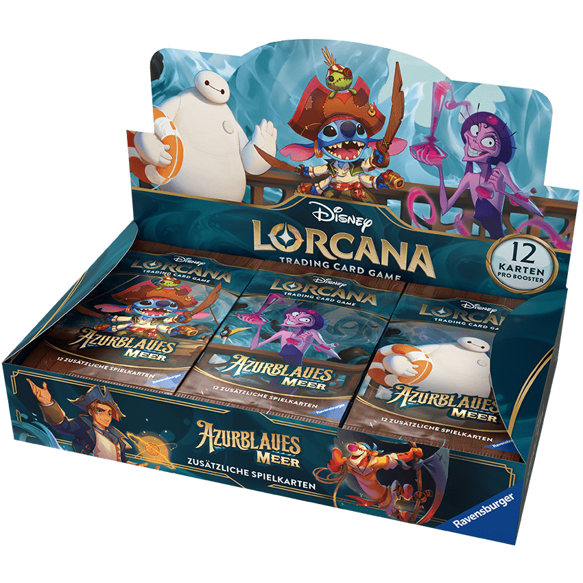 Disney Lorcana TCG - Azurblaues Meer - Booster Display (24 Booster) - DE
