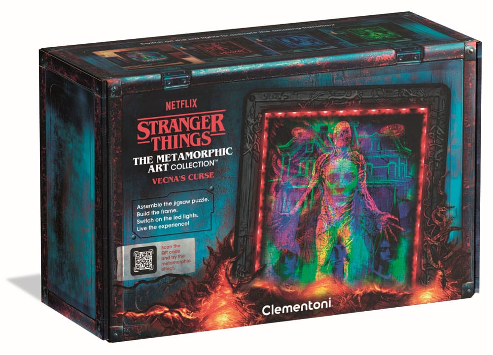 Clementoni - Stranger Things Metamorphic Art Collection: Vecna - Puzzle - 520 Teile