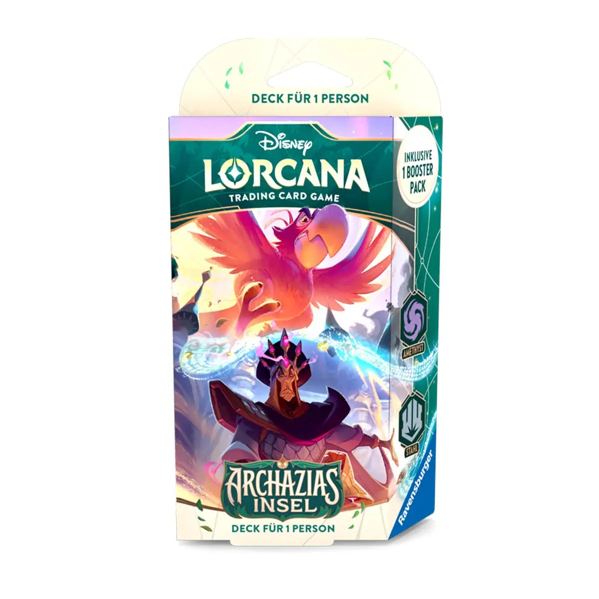 Disney Lorcana TCG - Archazias Insel - Starter Deck - Amethyst und Stahl - DE
