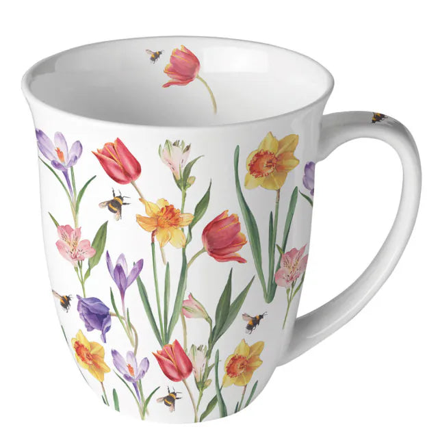 Ambiente -Tasse 0,4L - Blumen im Frühling