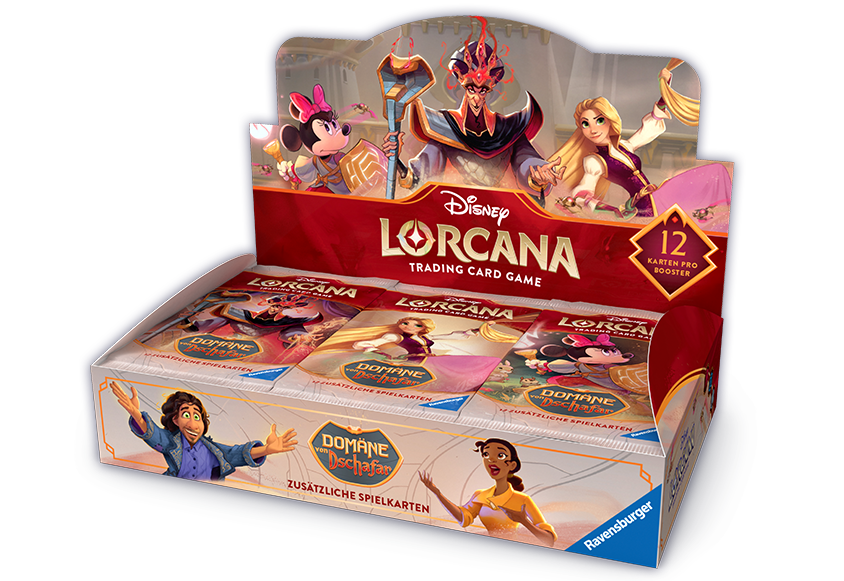 Disney Lorcana TCG - Domäne von Dschafar - Booster Display (24 Booster) - DE