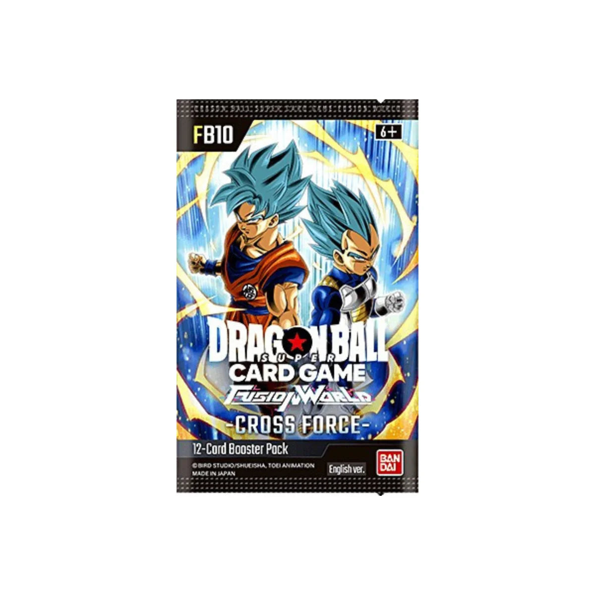 Dragon Ball Super Card Game – Fusion World FB10 - Cross Force – Englisch - 1 Booster Pack