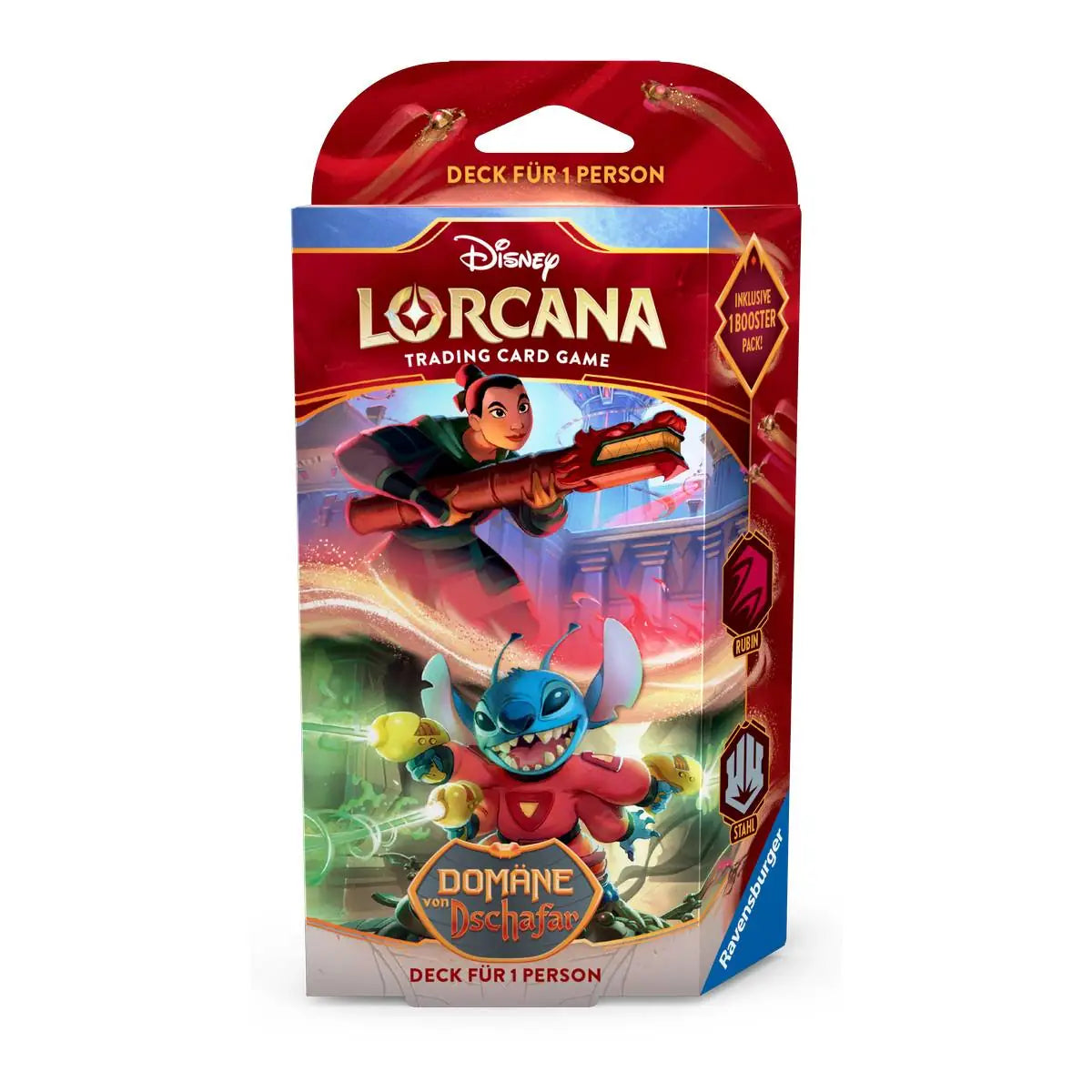 Disney Lorcana TCG - Domäne von Dschafar - Rubin und Stahl - DE