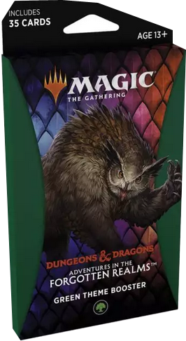 Magic the Gathering - D&D Adventures in the Forgotten Realms - Green Theme Booster (1 Booster) - EN