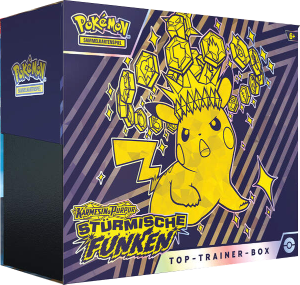 Pokemon - Karmesin & Purpur - Stürmische Funken - Top-Trainer-Box - deutsch