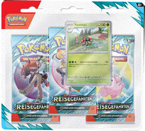 Pokemon - Karmesin & Purpur 9 - Reisegefährten - 3er Booster Blister - Yanmega - deutsch