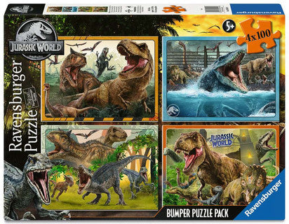 Ravensburger -Puzzel Willkommen in der Jurassic World -4x100 Teille