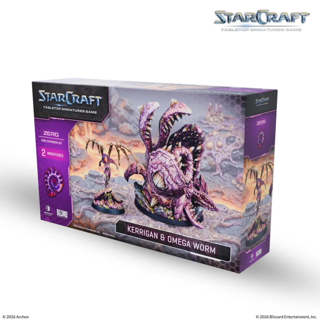 Starcraft - Tabletop Miniatures Game -Kerrigan & Omega Worm