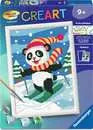 Ravensburger - CREART - Malen nach Zahlen - Skifahrender Panda