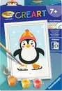 Ravensburger - CREART - Malen nach Zahlen - Pinguin im Schnee