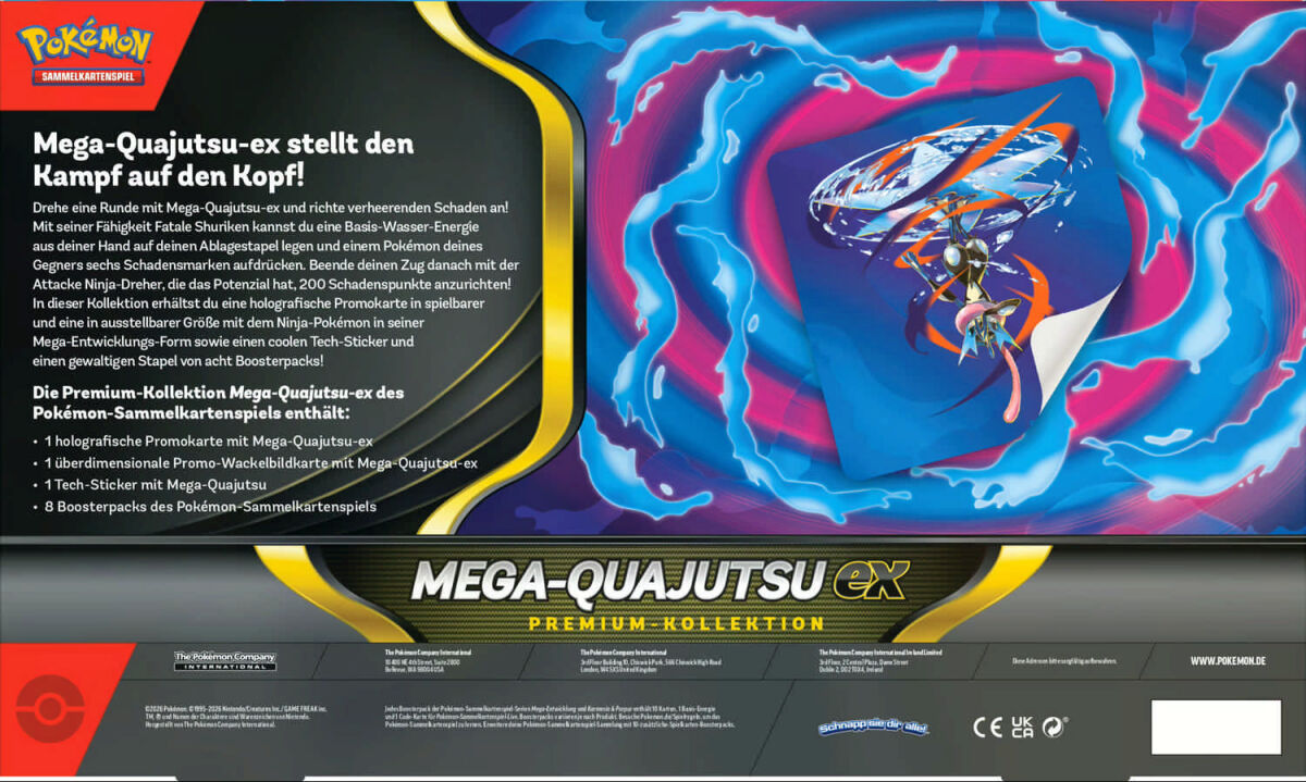 Pokemon TCG - MBE03 - Mega-Quajutsu ex Premium-Kollektion - jetzt vorbestellen