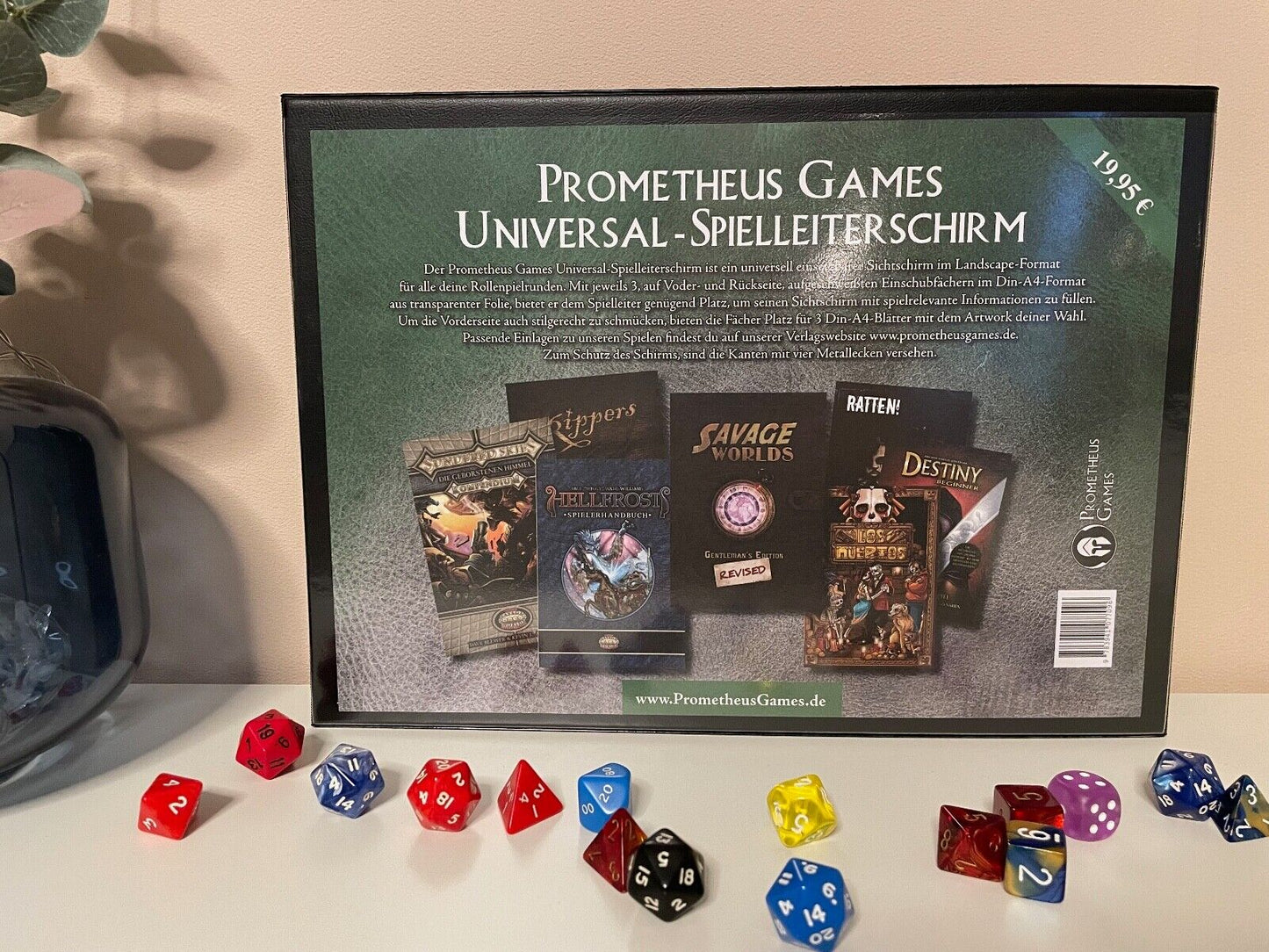Universal Spielleiterschirm - 6 Fächer - Für D&D, DSA und mehr