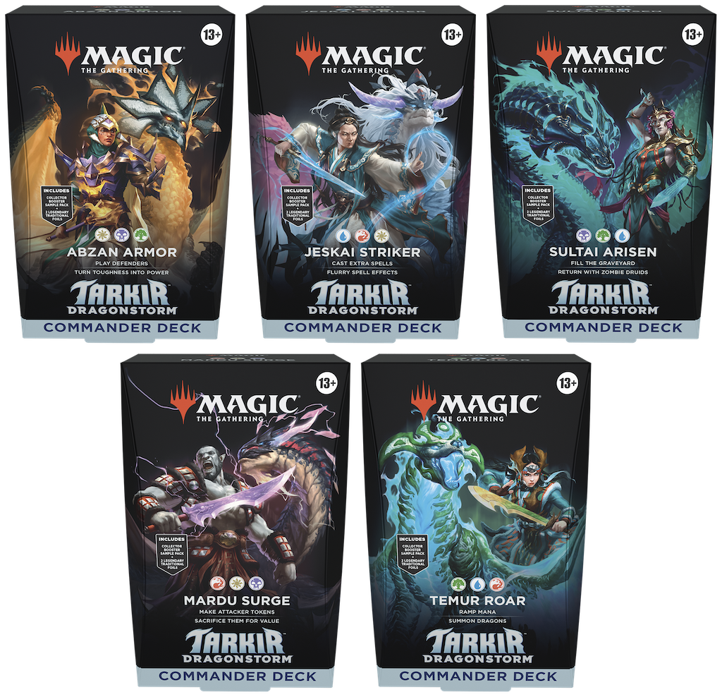 Magic the Gathering - Tarkir: Dragonstorm - Commander-Deck-Display (5 Decks) - englisch