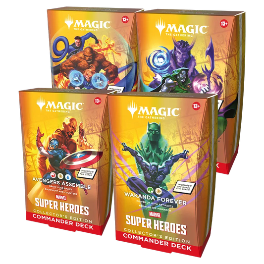 Magic: the Gathering - Marvel Super Heroes - Collector Commander-Deck-Display (4 Decks) - englisch