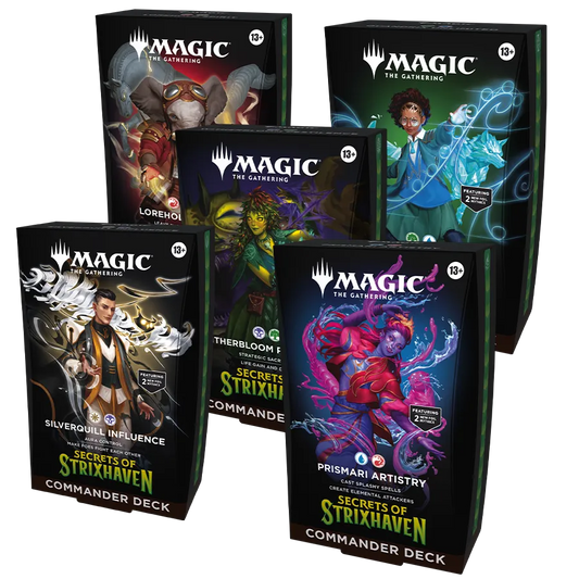 Magic the Gathering - Secrets of Strixhaven - Commander-Deck-Display (5 Decks) - englisch