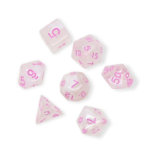 Dice4friends - Würfelset: Pink Princess (7)