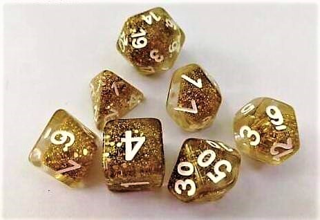 Dice4friends - Würfelset: Golden Eye (7)