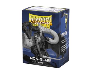 Dragon Shield - Blue Non-Glare - Matte Sleeves - Standard Size (100)