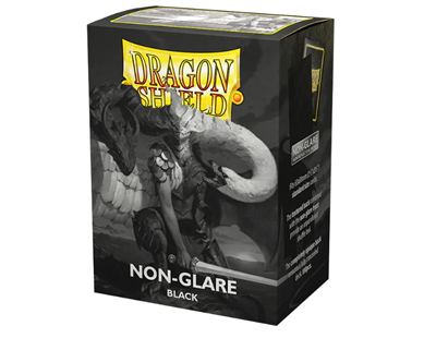 Dragon Shield - Black Non-Glare - Matte Sleeves - Standard Size (100)
