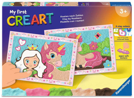 Ravensburger - CREART - Kneten nach Zahlen - Einhornglück