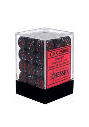 Chessex - Würfelset - Speckled - Space - 12mm - d6 Dice Block - 36 Stück