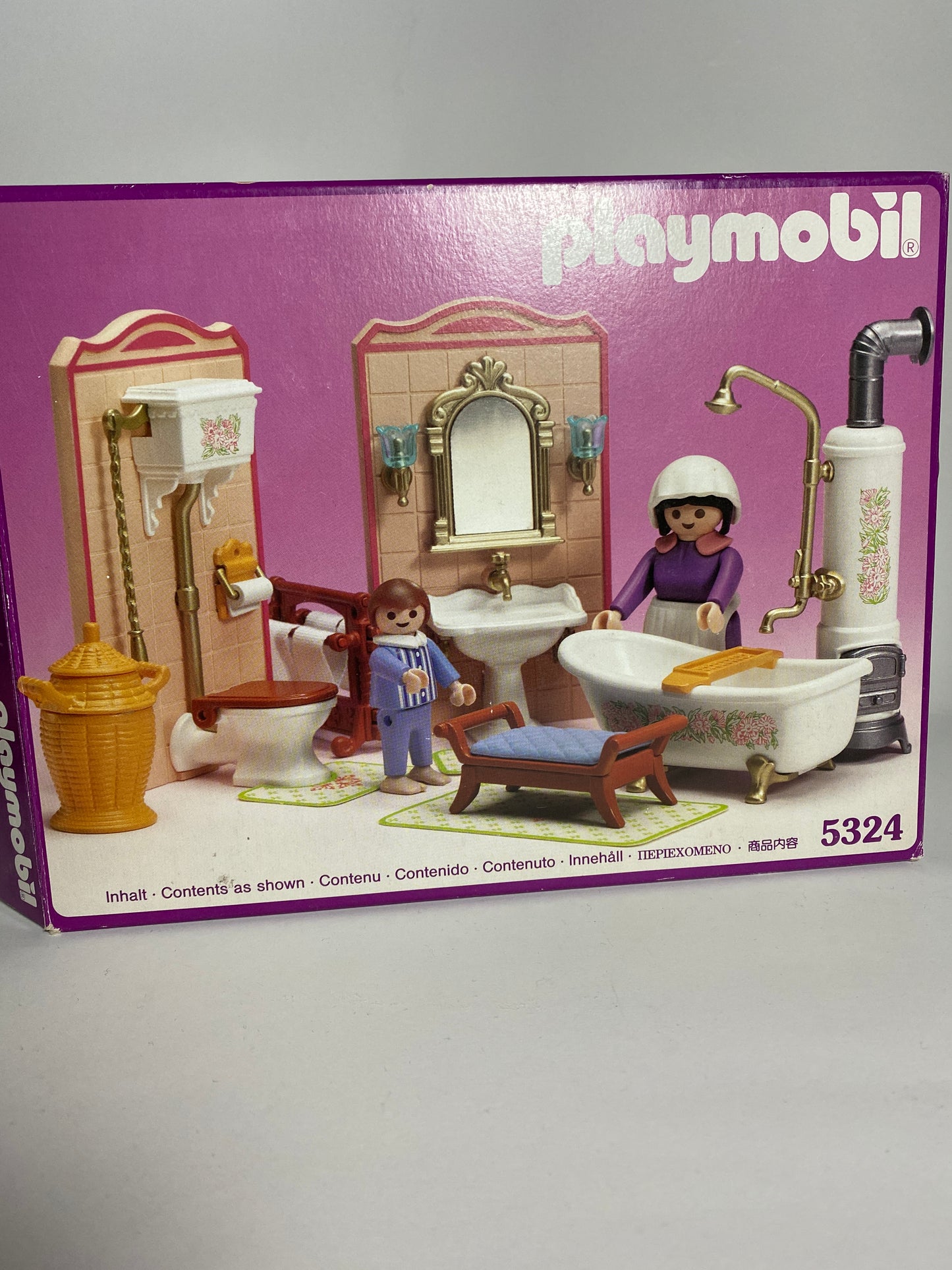 playmobil badezimmer - rosa serie - nostalgie - 5324 – feenturm.de