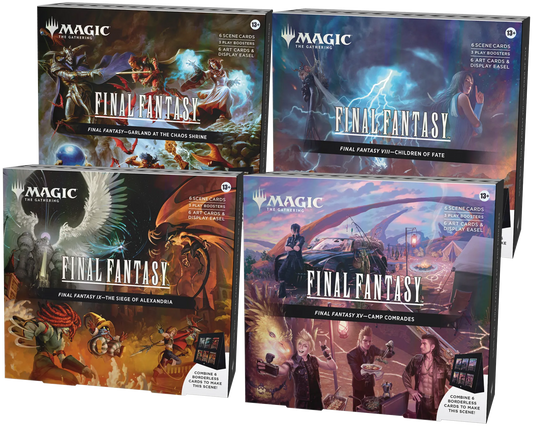 Magic the Gathering - Final Fantasy Holiday - Szenenbox-Set (4 Szenenboxen) - englisch