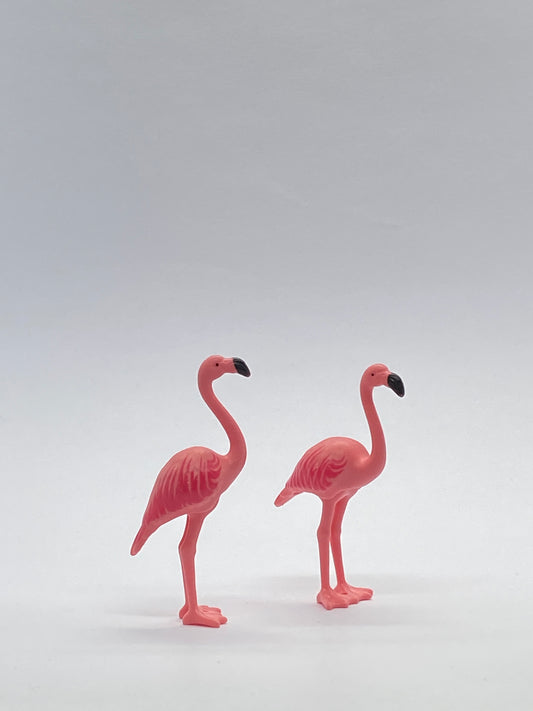 Playmobil 2x Flamingo pink - Tierpark - Zubehör
