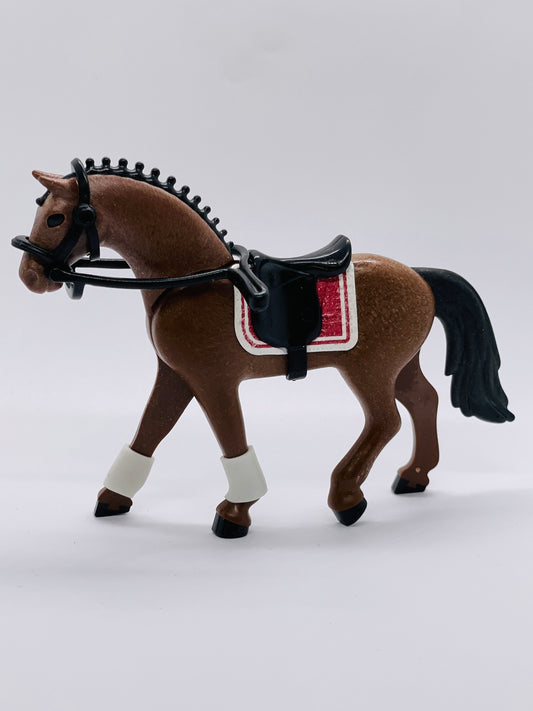 Playmobil Pferd mit Zaumzeug und Sattel - B0204