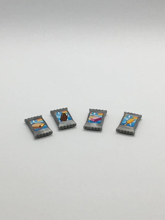 Playmobil 4x Eistüte - silber - A3477
