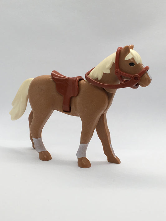 Playmobil Pferd mit Sattel und Zaumzeug - C0496