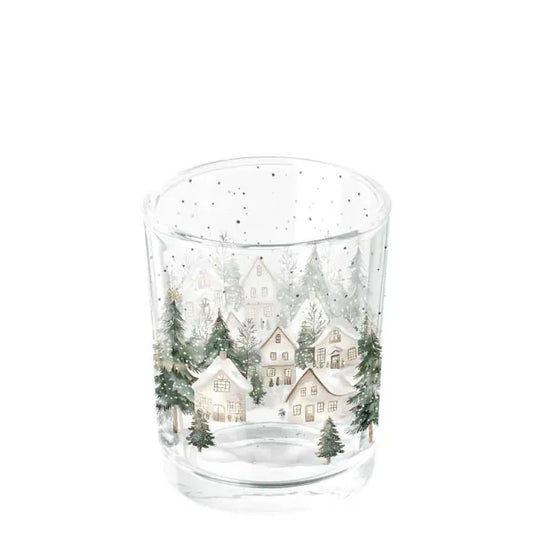 Ambiente - Teelichtglas - Snowy houses