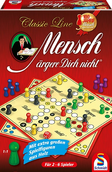 Schmidt Spiele - Classic Line: Mensch ärgere Dich nicht mit großen Spielfiguren
