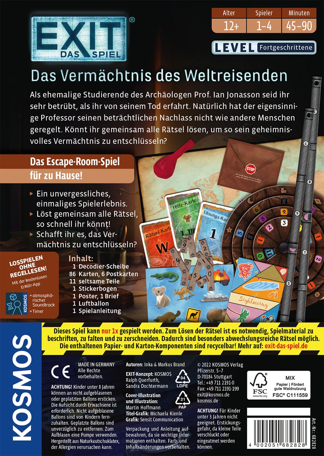 Kosmos - EXIT – Das Spiel: Das Vermächtnis der Weltreisenden