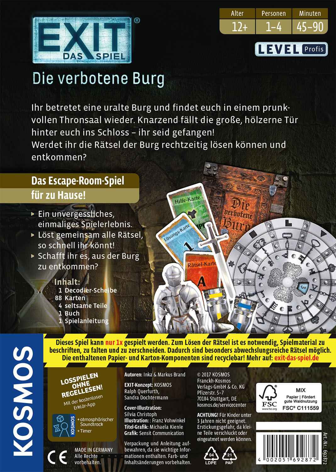 Kosmos - EXIT – Das Spiel: Die verbotene Burg