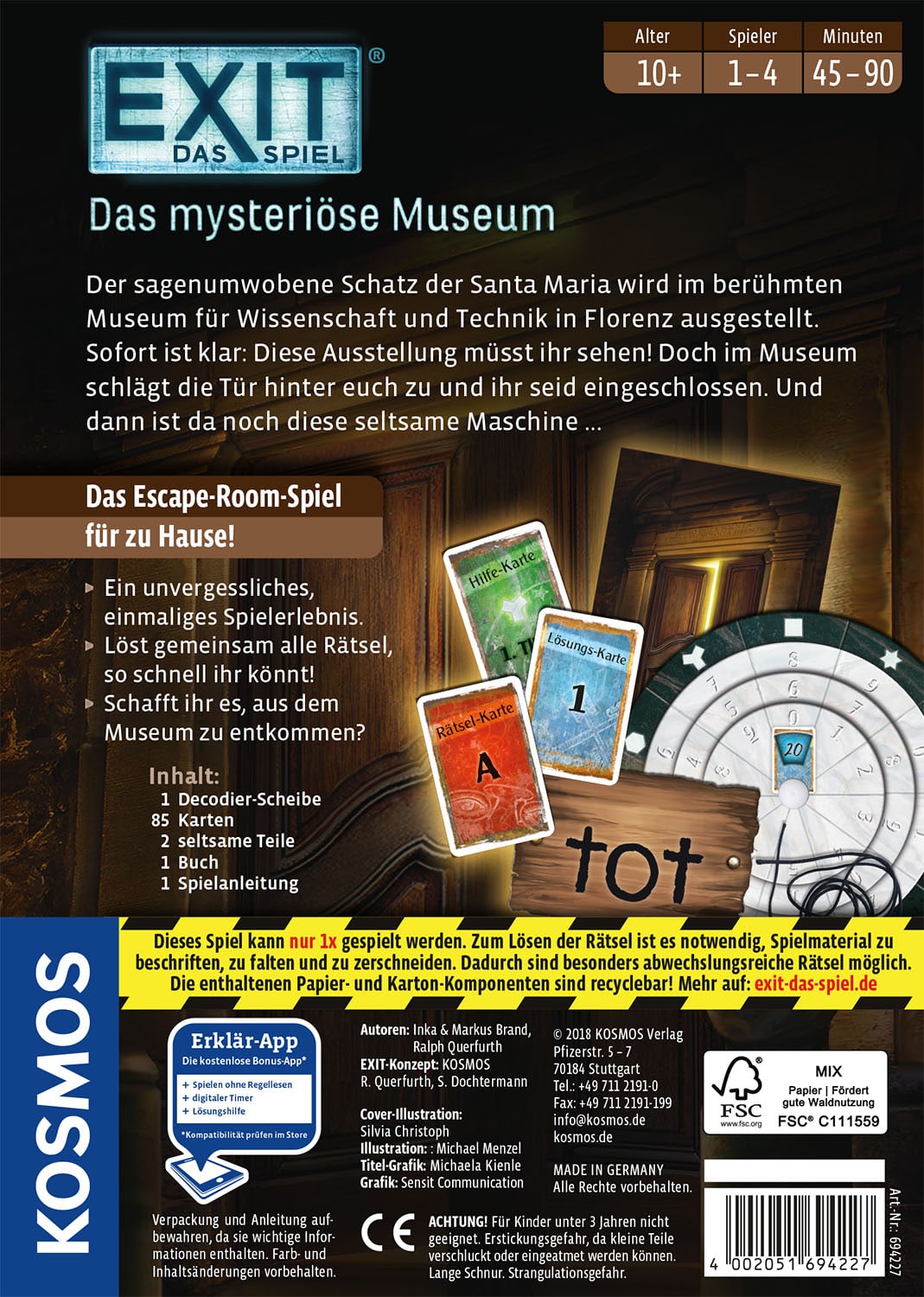 Kosmos - EXIT – Das Spiel: Das mysteriöse Museum
