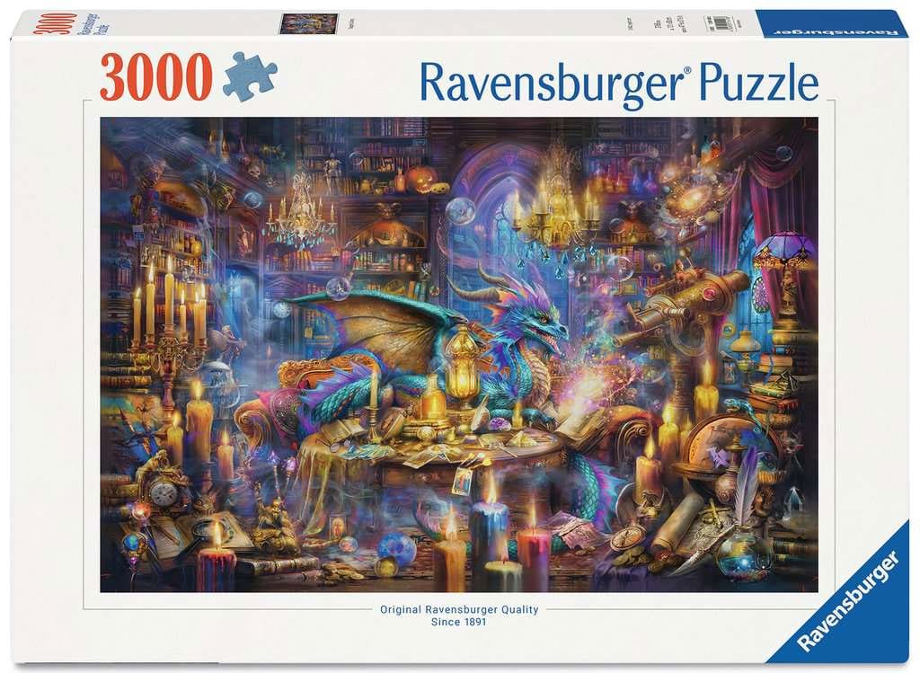 Ravensburger - Drachenbibliothek - Puzzle - 3000 Teile