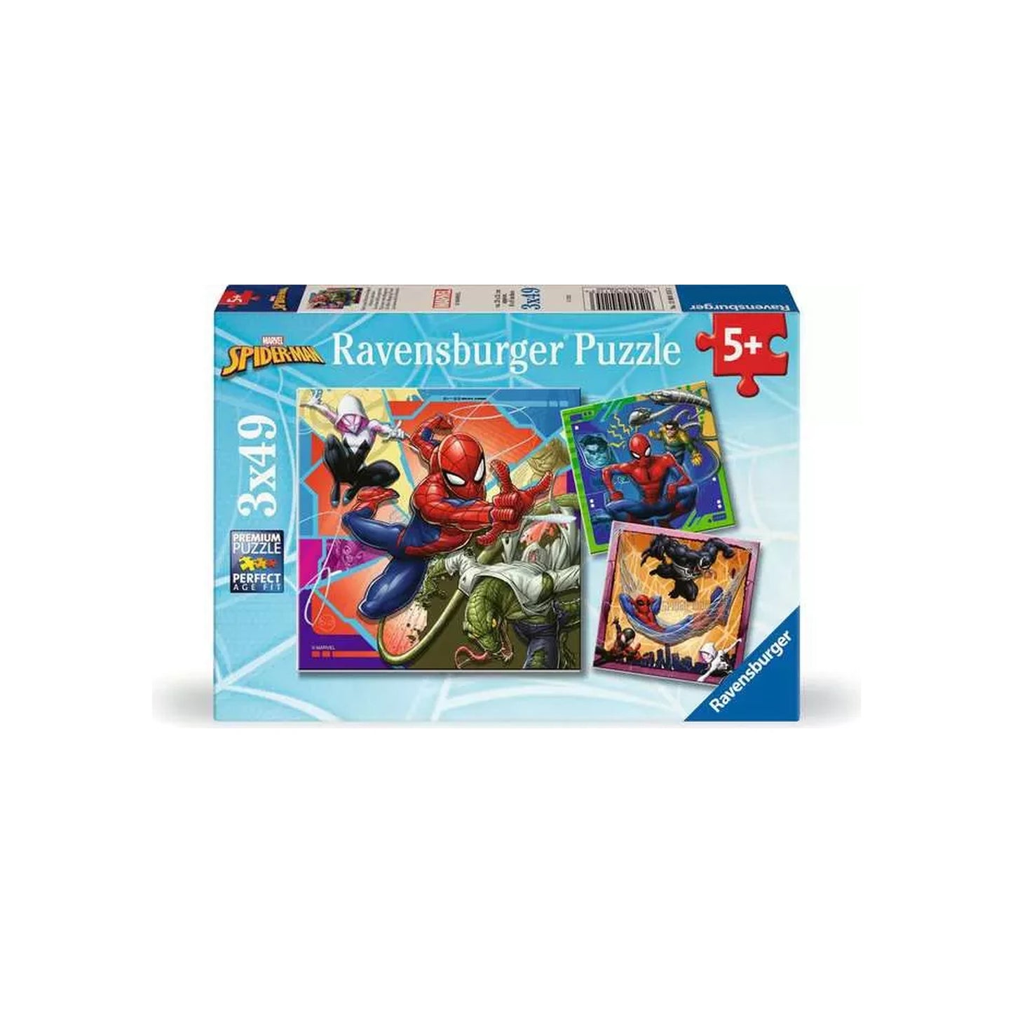 Ravensburger - Marvel Spider-Man - Kinderpuzzle - 3x49 Teile