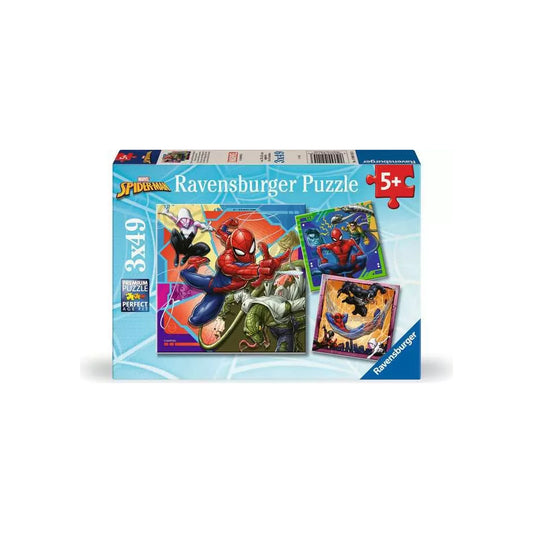 Ravensburger - Marvel Spider-Man - Kinderpuzzle - 3x49 Teile