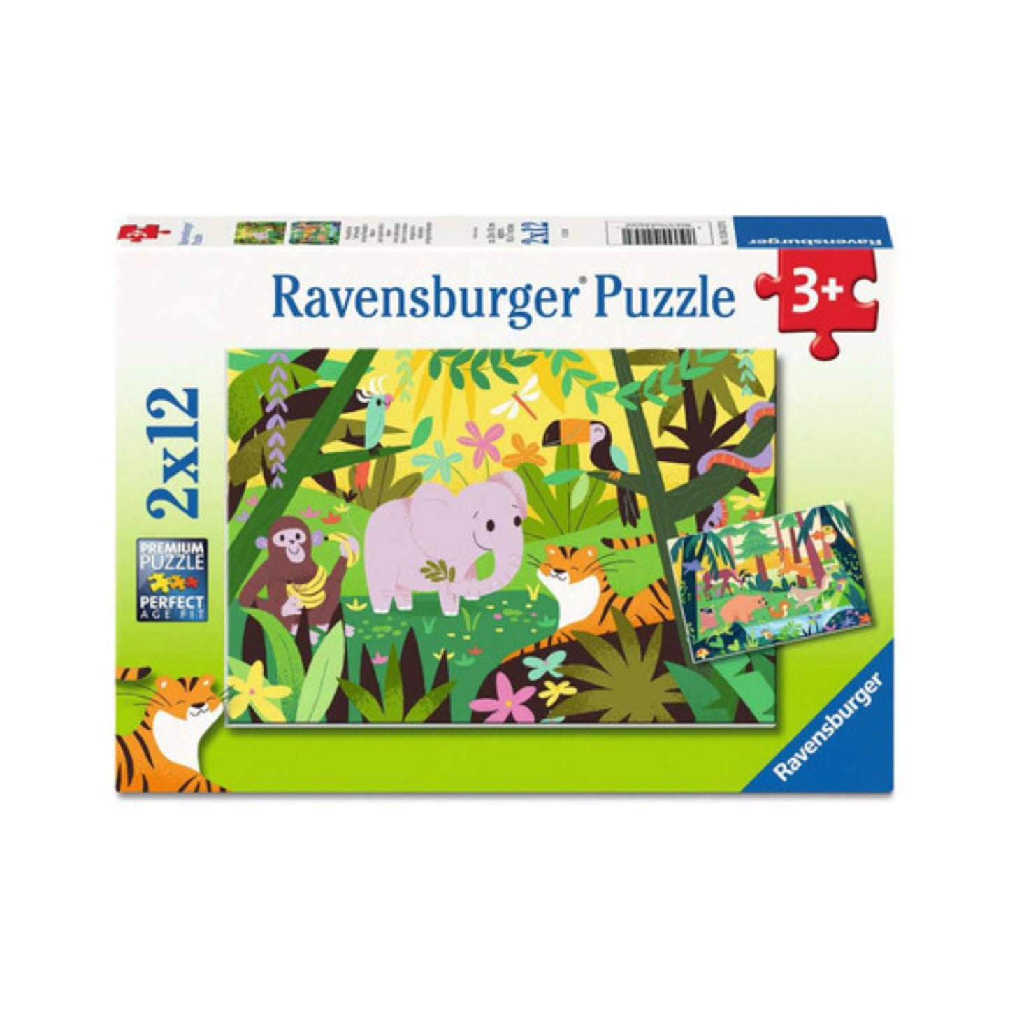 Ravensburger - Freundliche Tierfreunde - Kinderpuzzle - 2x12 Teile