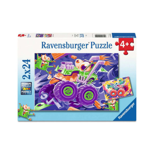 Ravensburger - Monster Truck - Kinderpuzzle - 2x 24 Teile