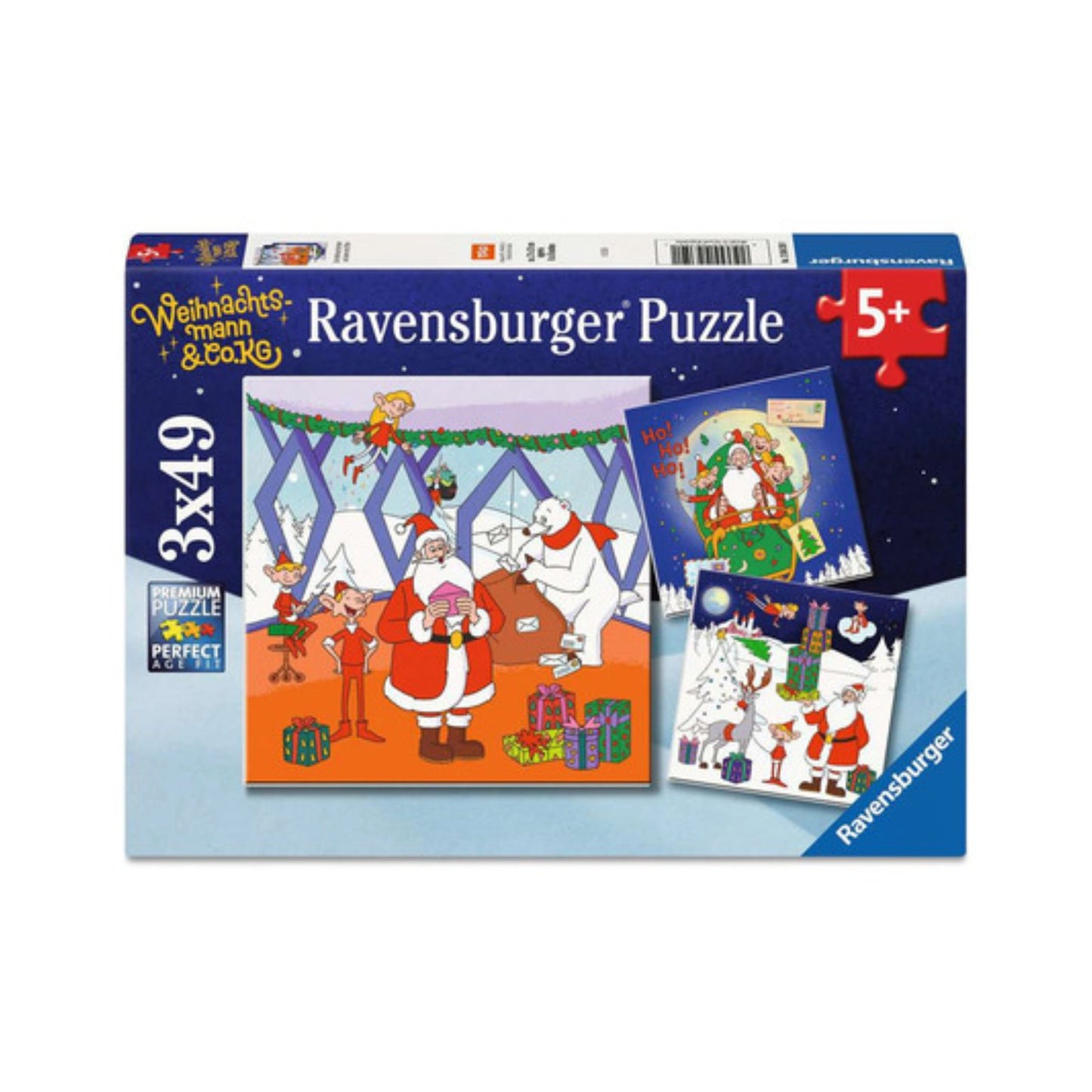 Ravensburger - Weihnachtsmann & CO.KG - Kinderpuzzle - 3x49 Teile