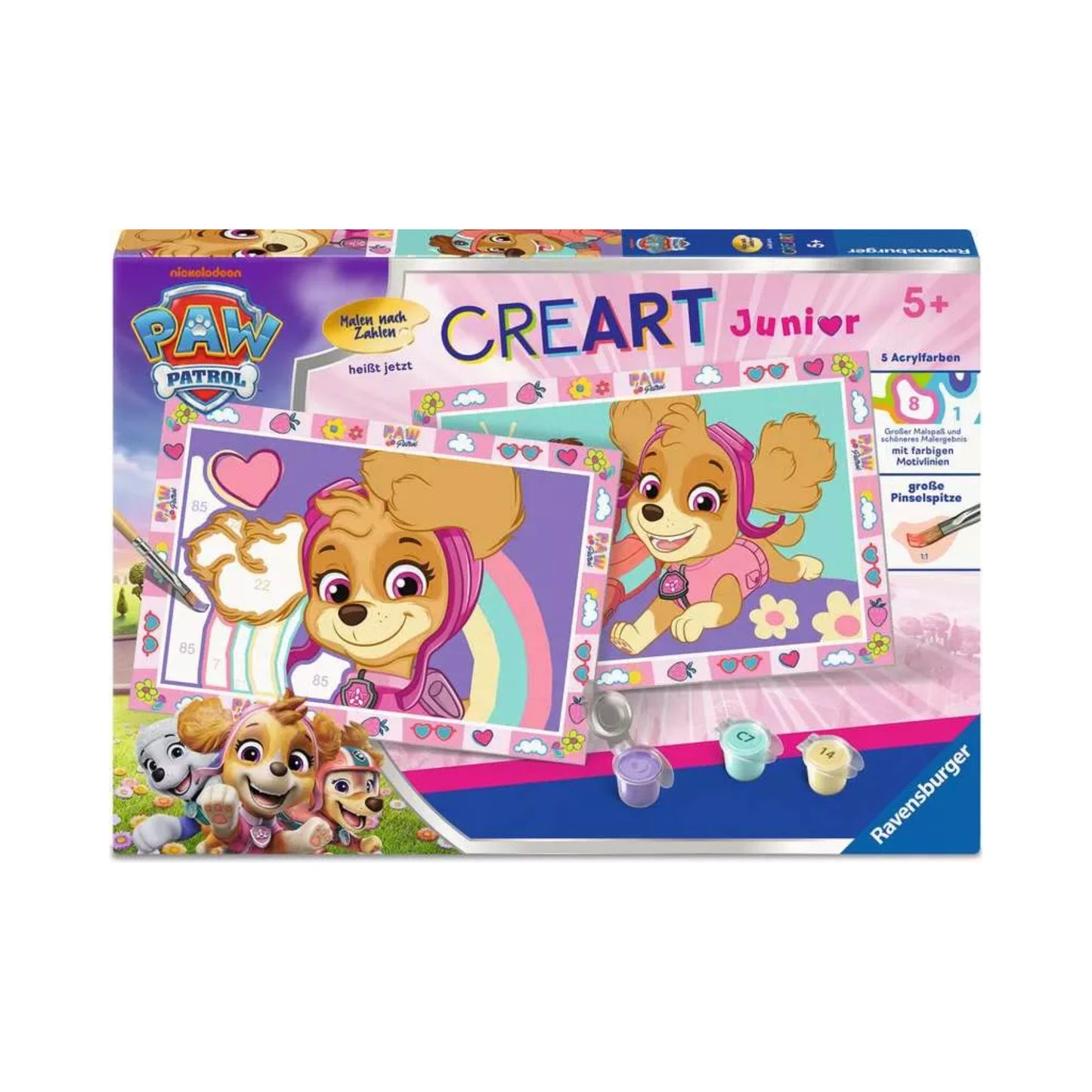 Ravensburger - CREART - Malen nach Zahlen - Paw Patrol - Skye und Liberty