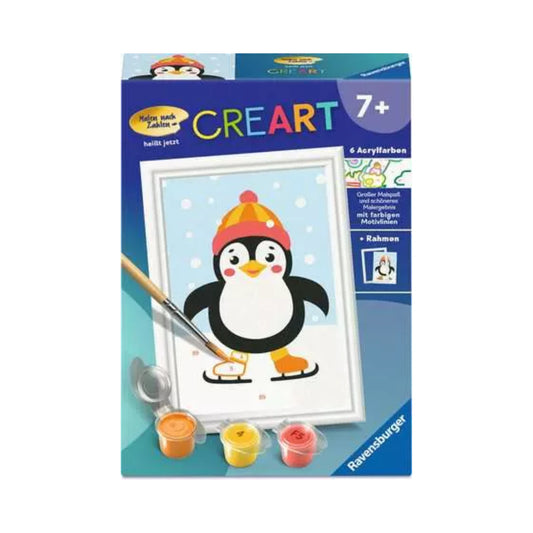 Ravensburger - CREART - Malen nach Zahlen - Pinguin im Schnee