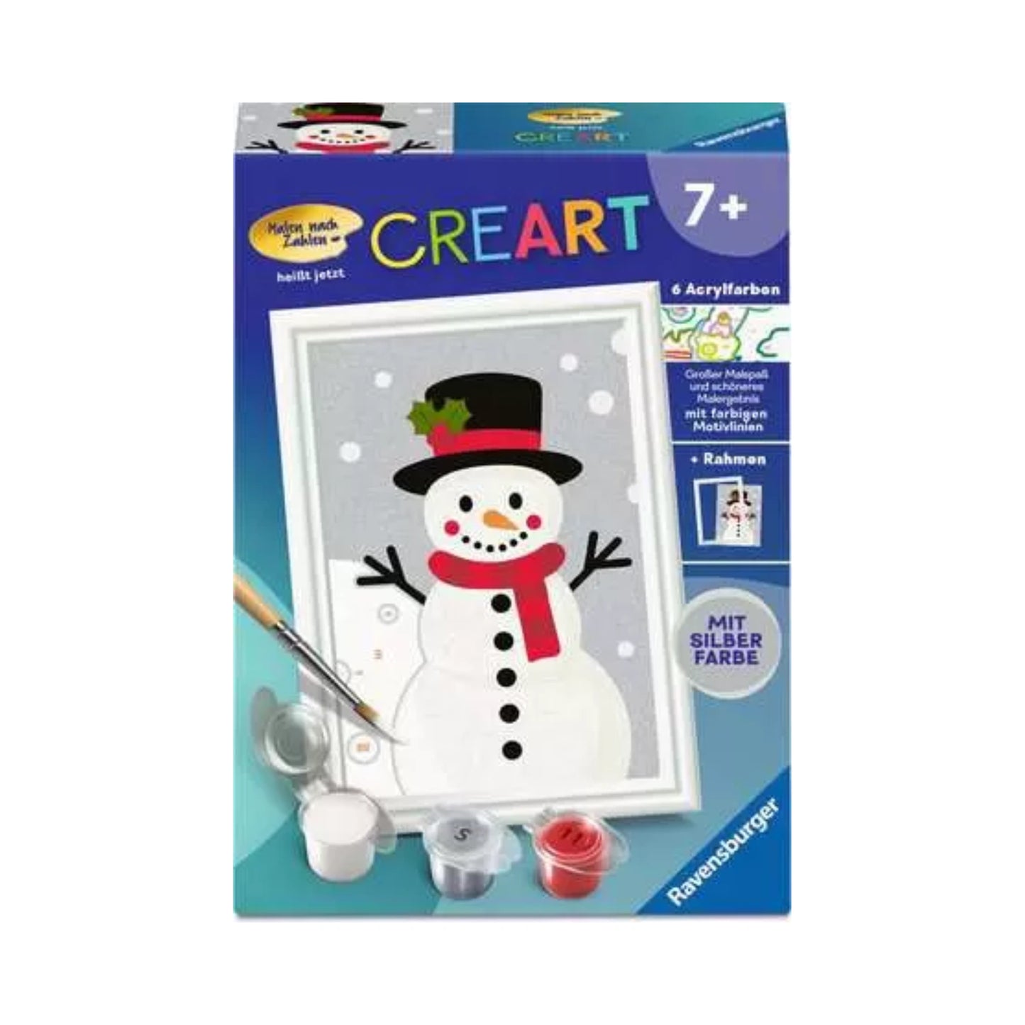 Ravensburger - CREART - Malen nach Zahlen - Schneemann Snowy