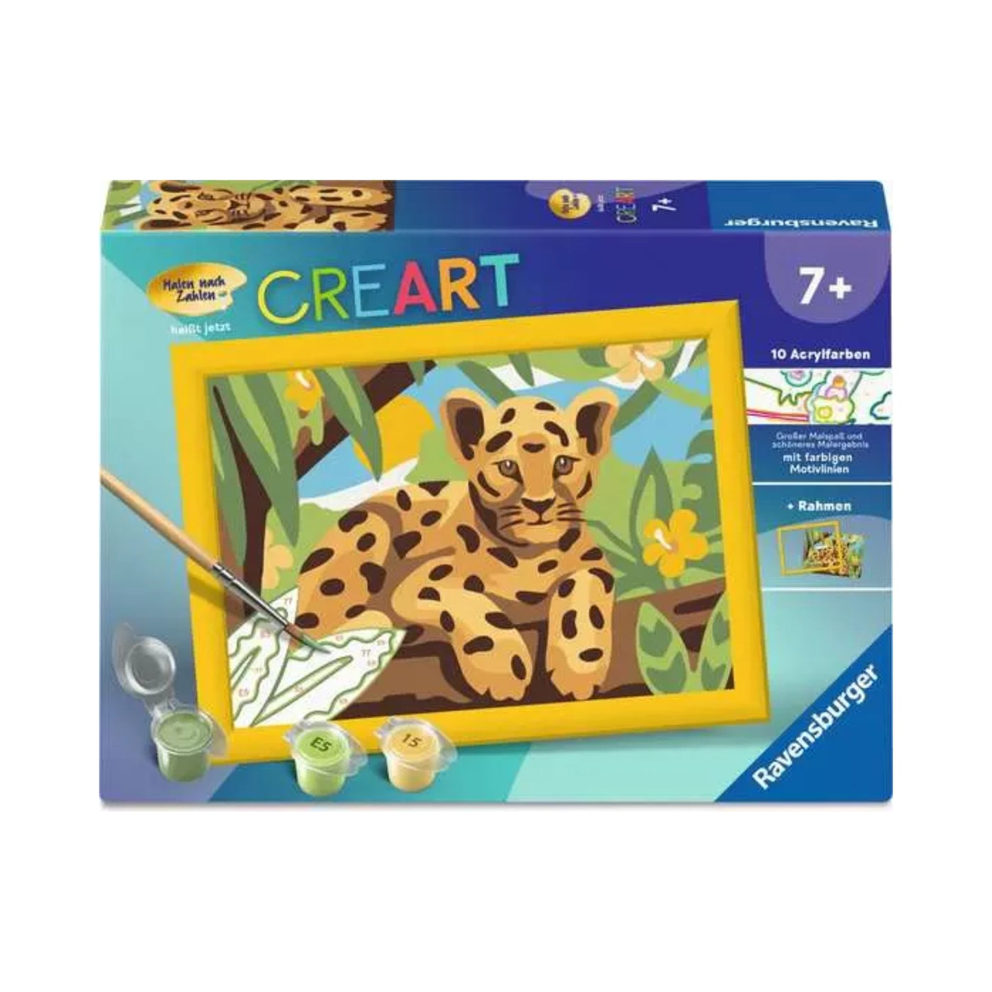 Ravensburger - CREART - Malen nach Zahlen - Baby Leopard
