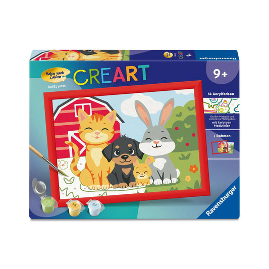 Ravensburger - CREART - Malen nach Zahlen - Pfotenbande