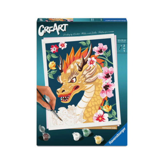 Ravensburger - CREART - Malen nach Zahlen - Feuerdrache Flora
