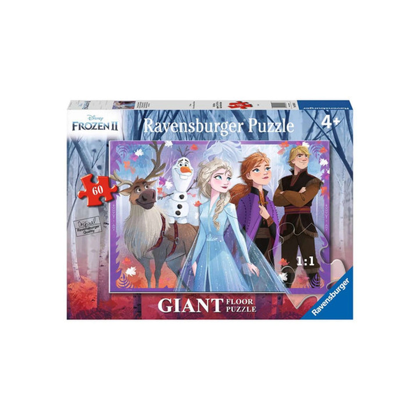 Ravensburger - Frozen 2: Unterwegs im Zauberwald - Giant Floor Puzzle - 60 Teile